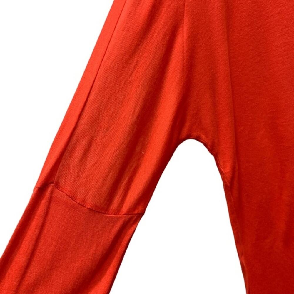NEW‎  La made tee orange long sleeve high low front pockets size XS - Picture 7 of 14